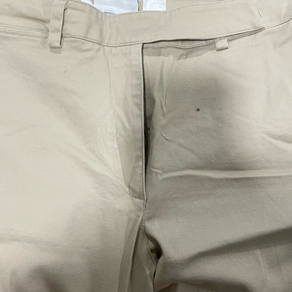 Khaki women’s work pants 16P, with button and clasp - Picture 3 of 6